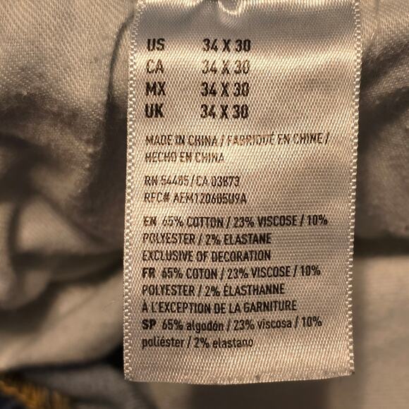 American Eagle Jeans Mens Size 34x30 Blue Original Boot Next Level Flex Normcore - Picture 4 of 16